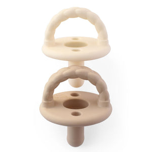 SWEETIE SOOTHER PACI SET - Buttercream & Toast