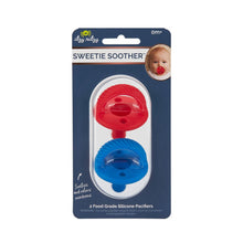 Load image into Gallery viewer, SWEETIE SOOTHER PACI SET - Hero Red &amp; Patriot Blue
