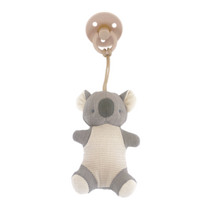 Bitzy Pal Koala Natural Rubber Pacifier & Stuffed Animal