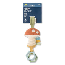 Load image into Gallery viewer, Ritzy Jingle™ Mushroom Attachable Travel Toy
