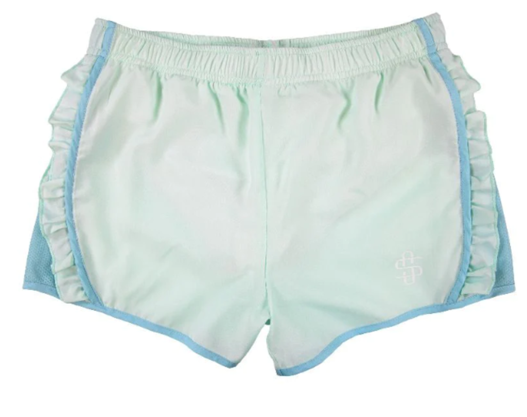 Youth Running Prep Shorts - Glass Green