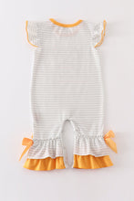 Load image into Gallery viewer, Stripe Pumpkin Applique Romper
