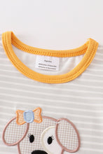 Load image into Gallery viewer, Stripe Pumpkin Applique Romper
