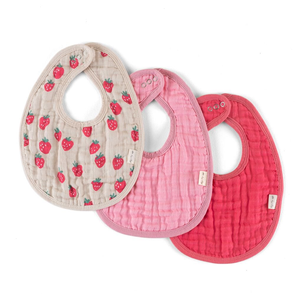 Itzy Bibs - Strawberries & Cream