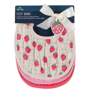 Itzy Bibs - Strawberries & Cream