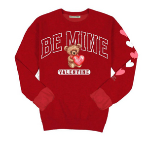 Simply Southern Youth Teddy Bear Valentine Sweatshirt