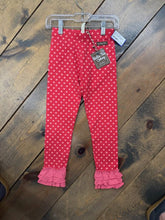 Load image into Gallery viewer, NEW!! Valentines Day Heart Ruffle Leggings 6
