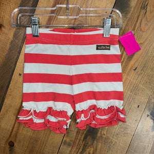 MJ Stripe Ruffle Shorties - 2T