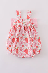 Strawberry Bow Print Bubble