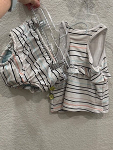 stripe two piece with swim diaper - 3T
