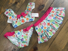 Load image into Gallery viewer, Sea creatured 2 piece Swim w/ skirt - 12M
