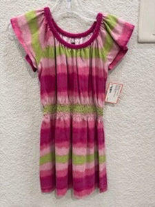 Ruffle sleeve tie dye dress - 2T