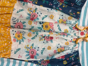 2-PC Stripe & Floral Short Outfit - 7