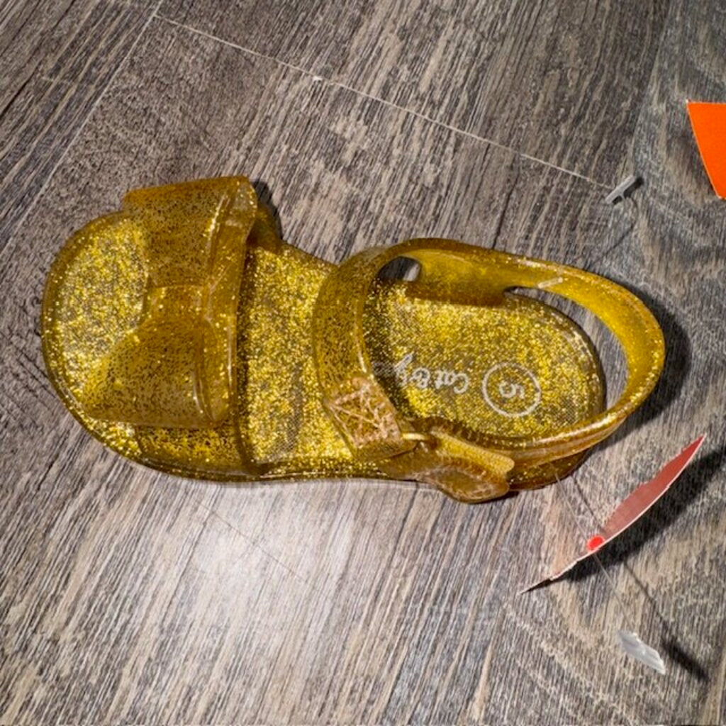 Sparkle bow sandals - 5