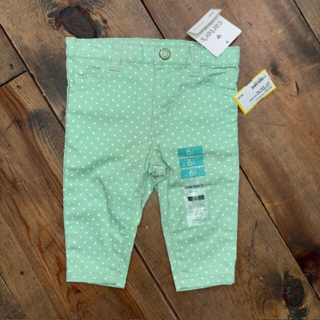 Polka dot jeans NWT 6M