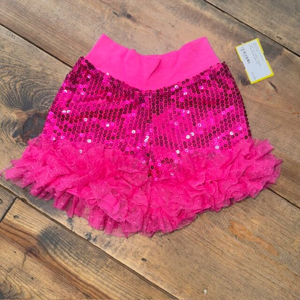 **NWT** Sequin ruffle shorts 2T-4T