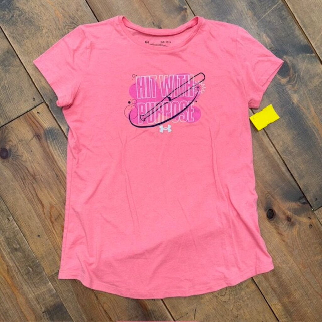 Hit With Purpose athletic softball tee YL 14/16