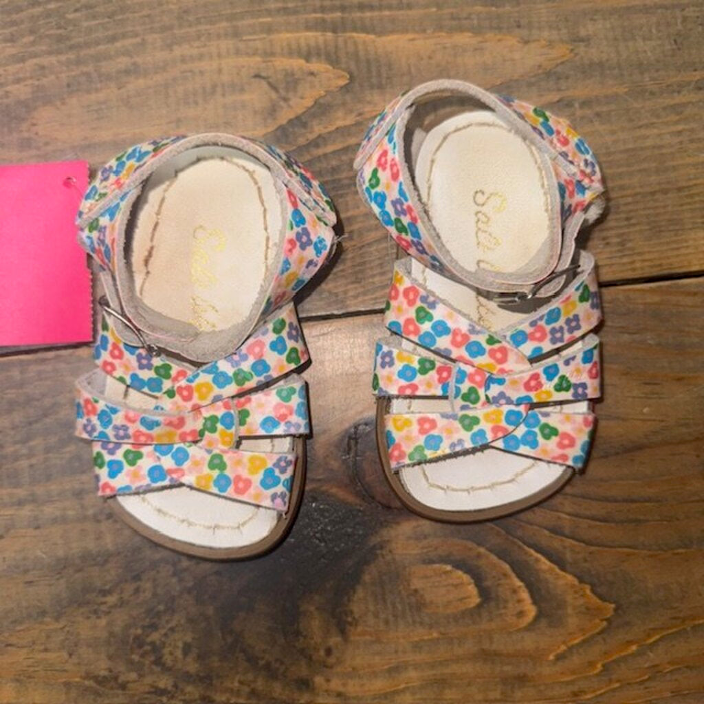 Flower leather sandals 3
