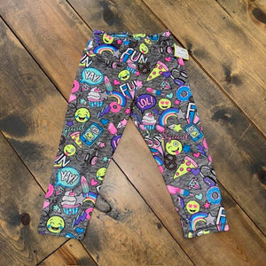emoji capri athletic leggings 8
