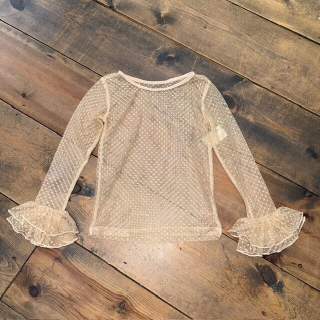 Swiss Dot Lace Layering Shirt 5/6