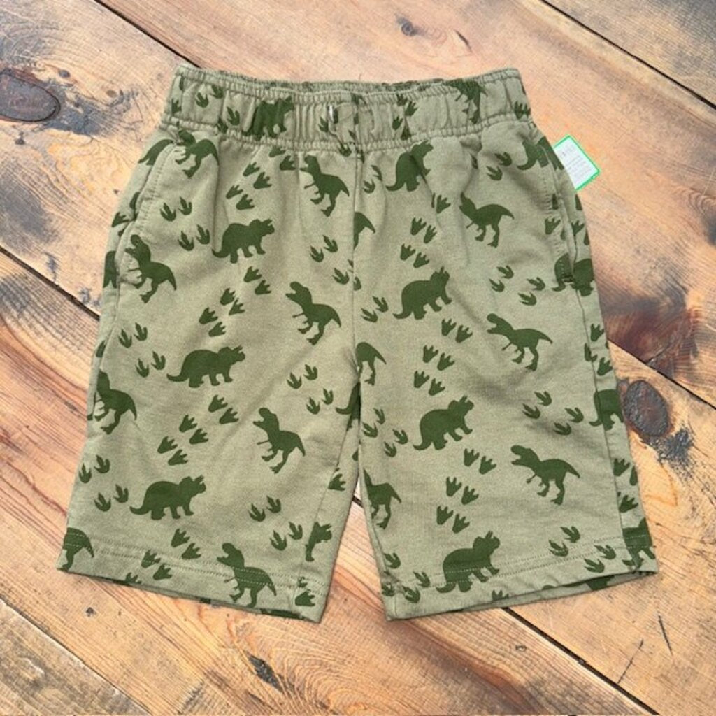 dinosaur print pocket shorts (missing drawstring) 5/6