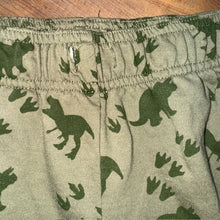 Load image into Gallery viewer, dinosaur print pocket shorts (missing drawstring) 5/6
