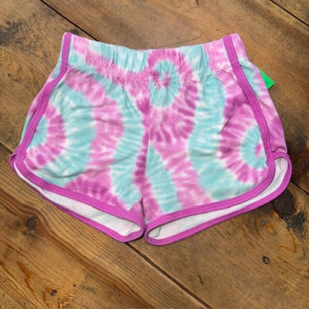 tie dye elastic waist shorts 6/6X