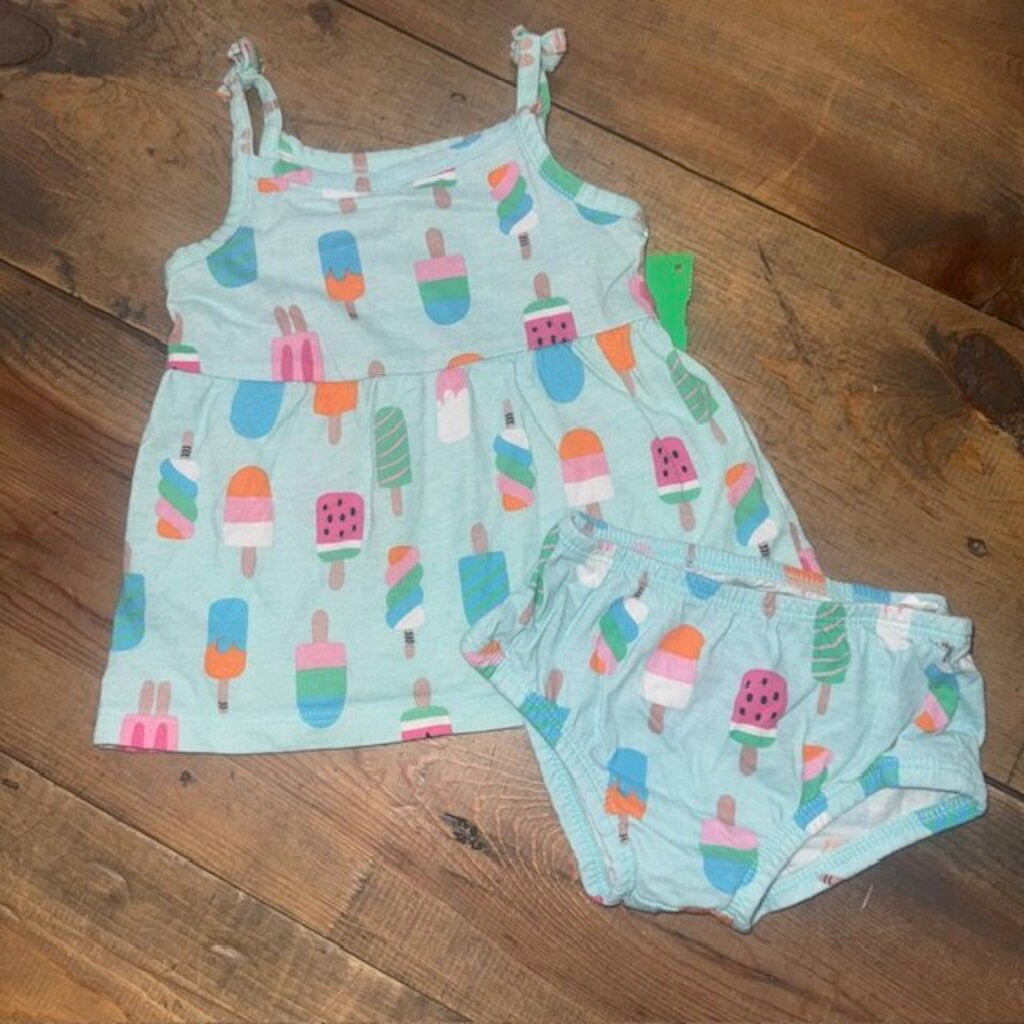 Popsicle Dress & Diaper Cover 0/3M