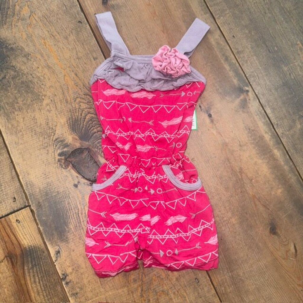 bamboo pocket romper 12/18M
