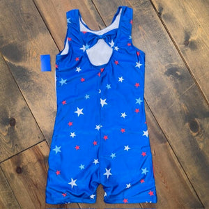 Gymnastics leotard RWB stars 12/13