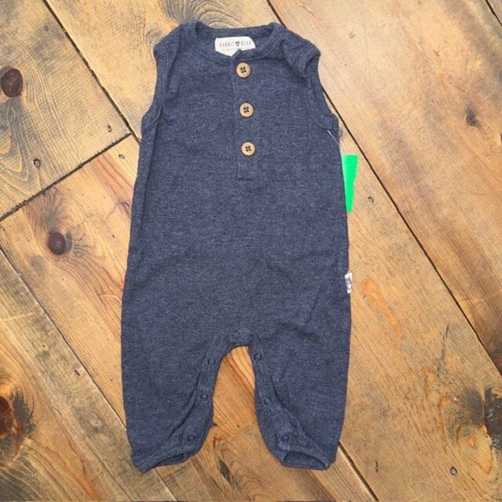 Tank henley romper 3/6M