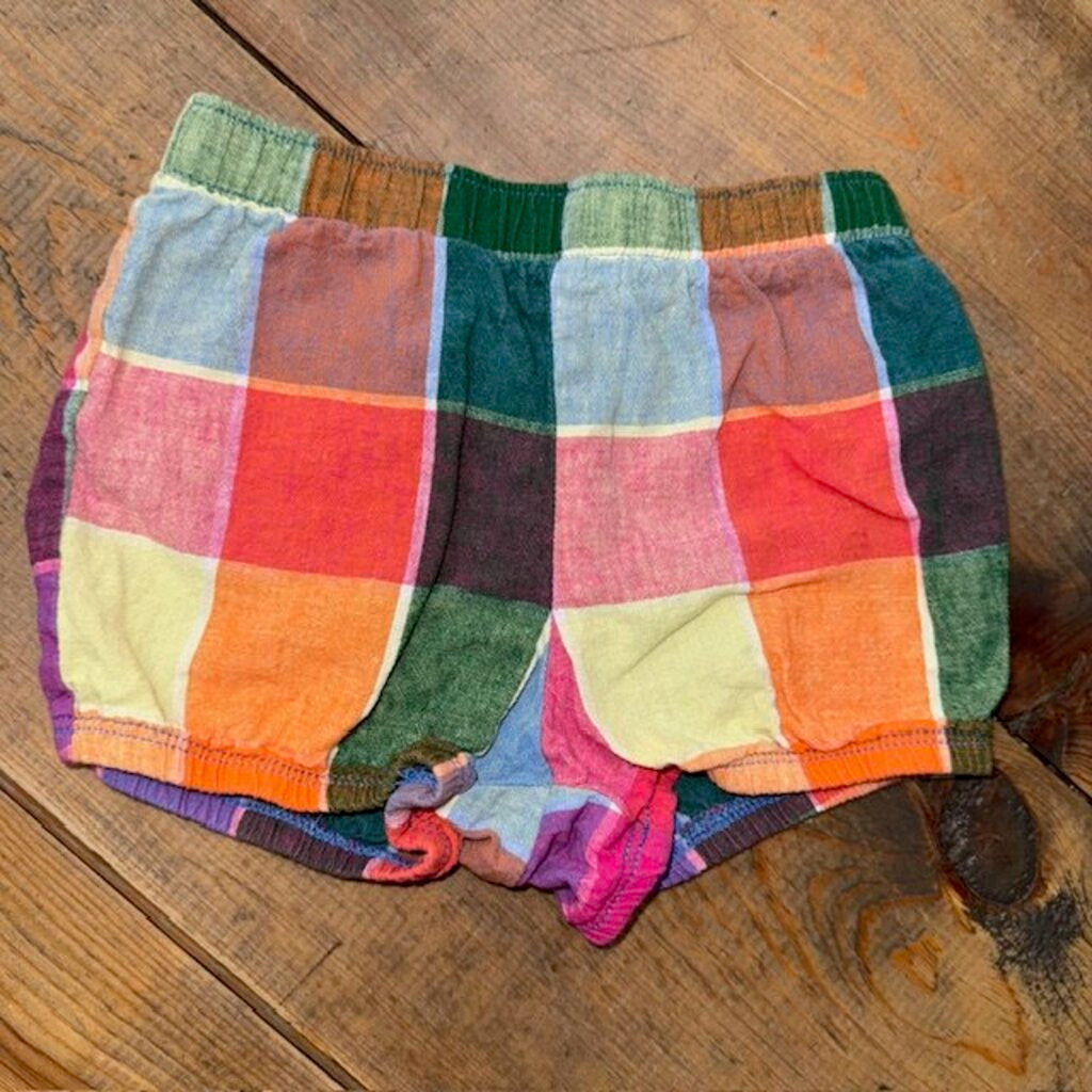 plaid shorts 12M