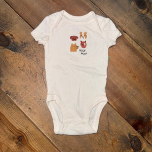Woof Woof Dog bodysuit 0/3M