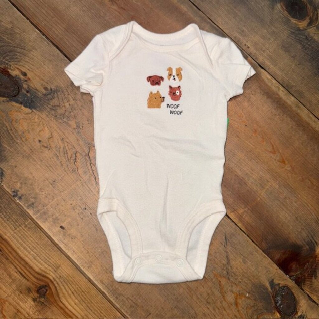 Woof Woof Dog bodysuit 0/3M