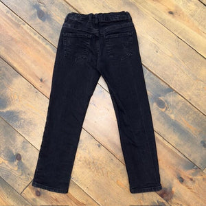 adjustable waist straight leg denim jeans 7