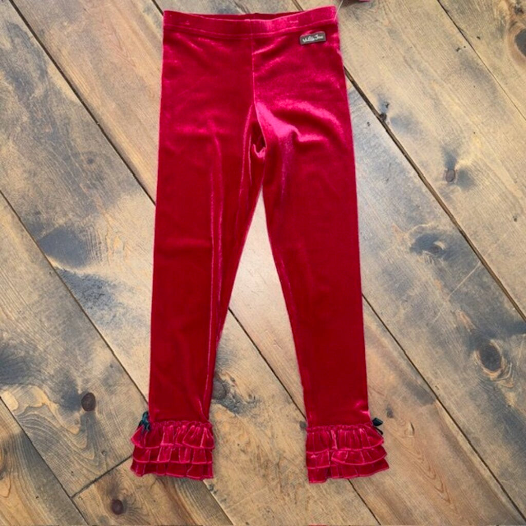 velvet ruffle leggings 8