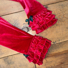 Load image into Gallery viewer, velvet ruffle leggings 8
