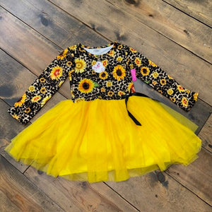Leopard Sunflower Tulle Dress 8