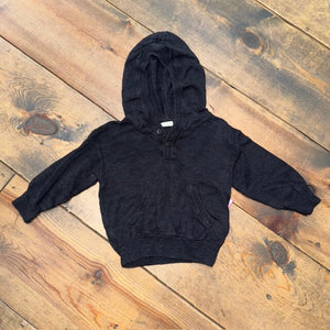 Hooded button sweater 3/6M