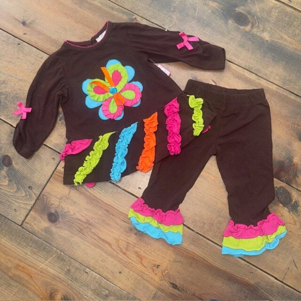 2-PC Ruffle Outfit 12M