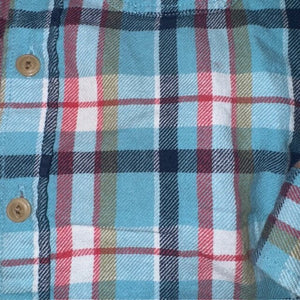 plaid flannel button down 5T