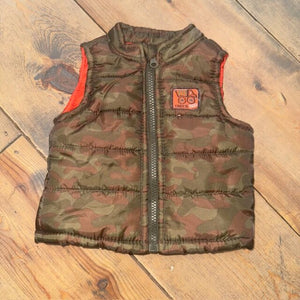 Camo puffer vest 6/9M