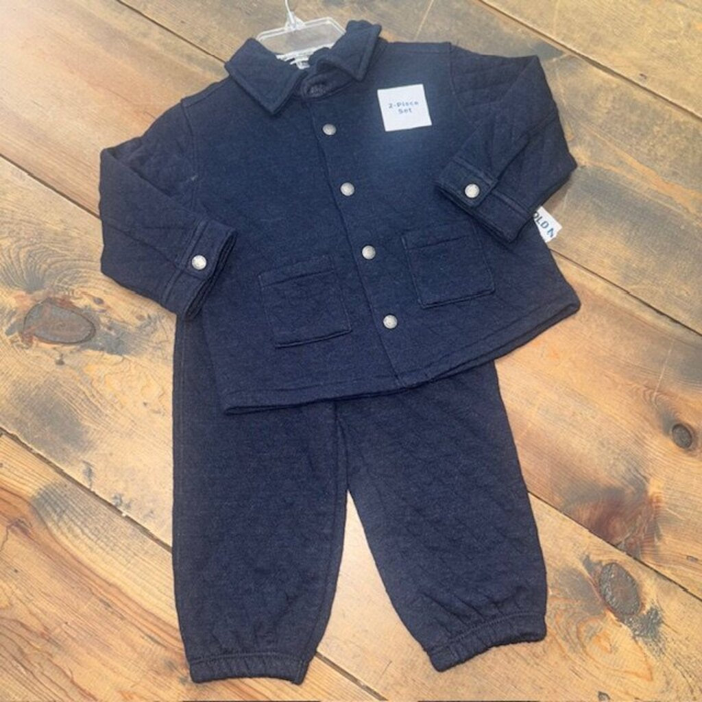 NEW Quilted Jacket & Joggers Outfit 6/12M