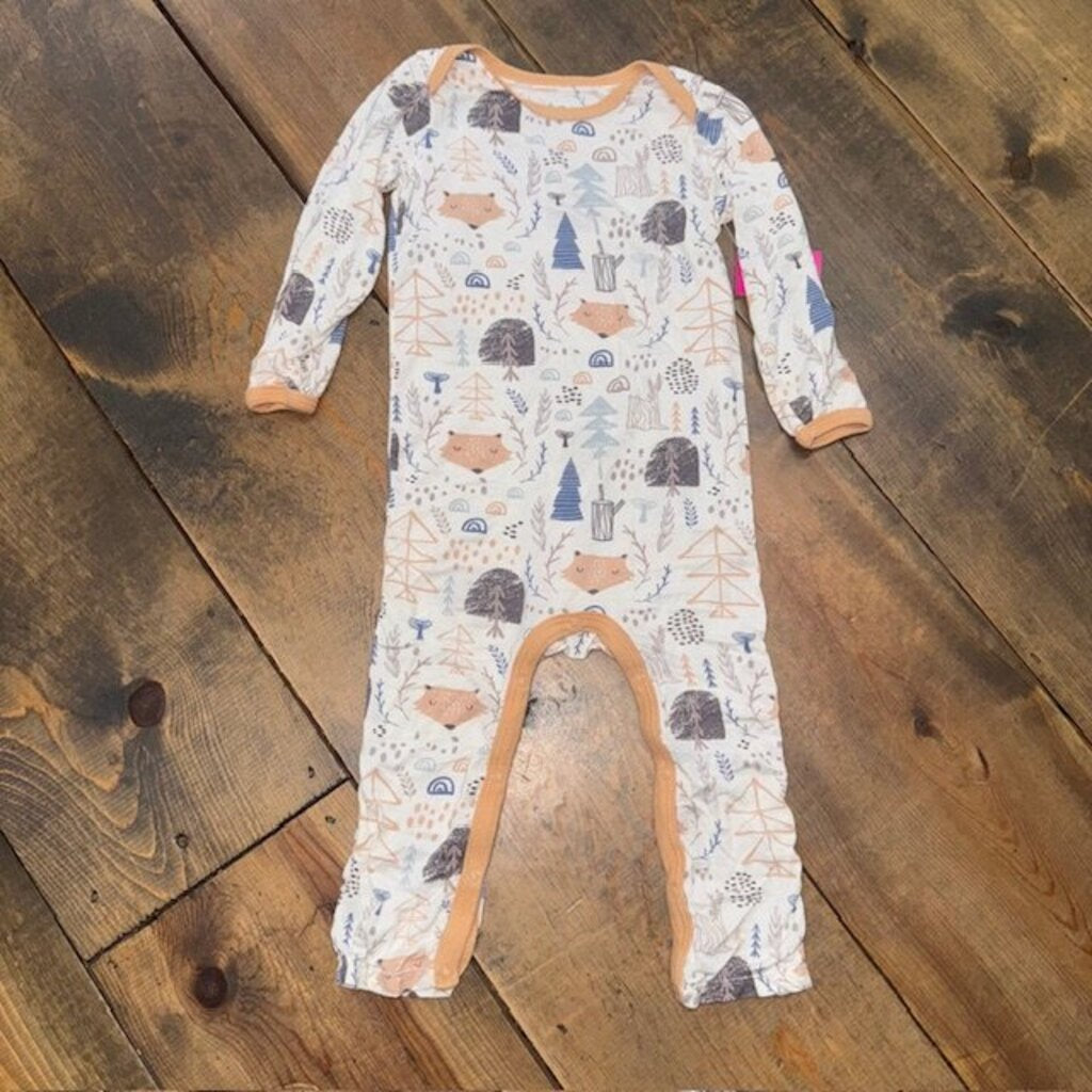 Bamboo Romper - Winter Animals 12/18M