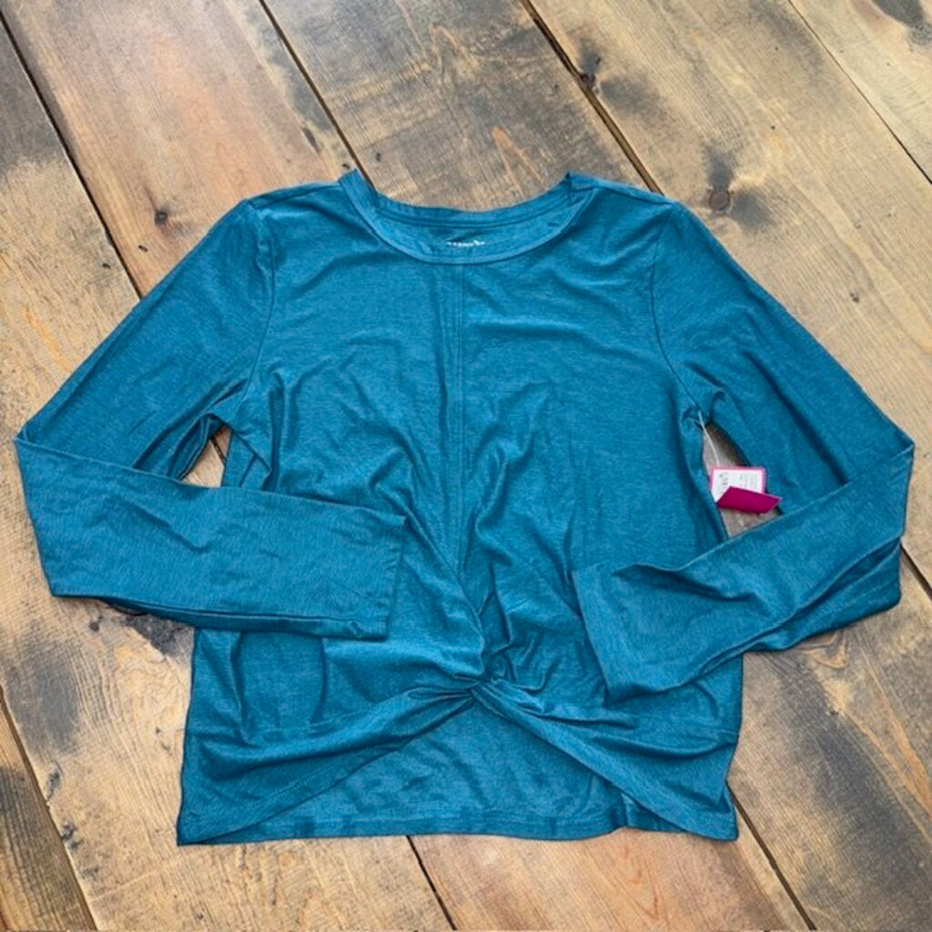 long sleeve active tie knot top 10/12