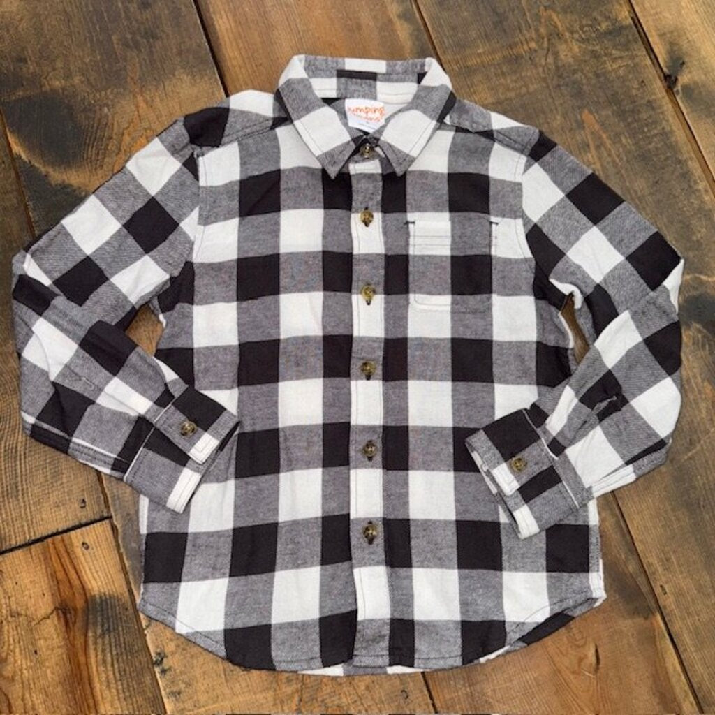 Flannel plaid button up 5T
