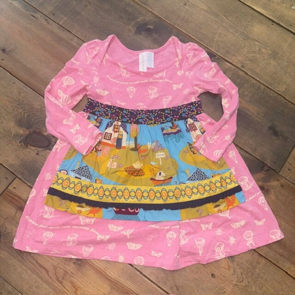 PBN Hot Air Balloon Apron Dress 4T