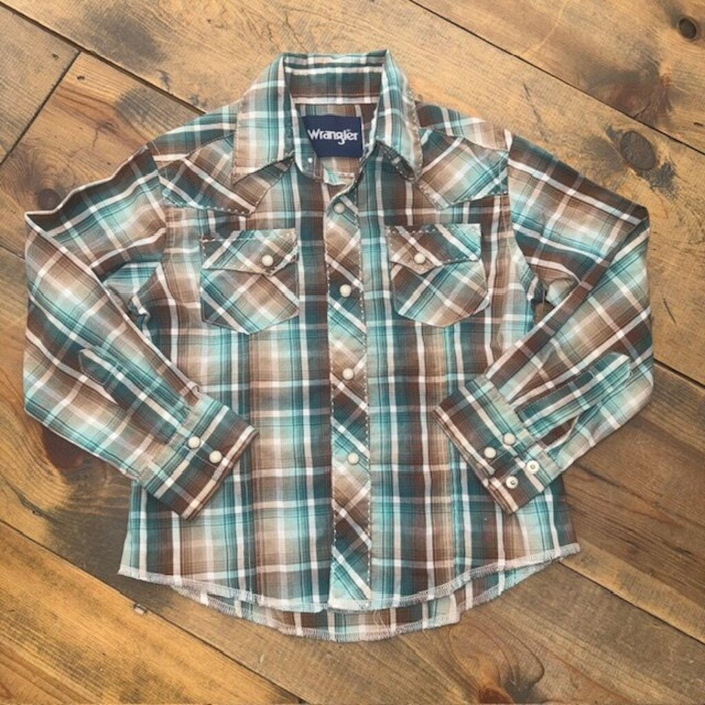 Long Sleeve Pearl Snap Western Shirt 4/5T