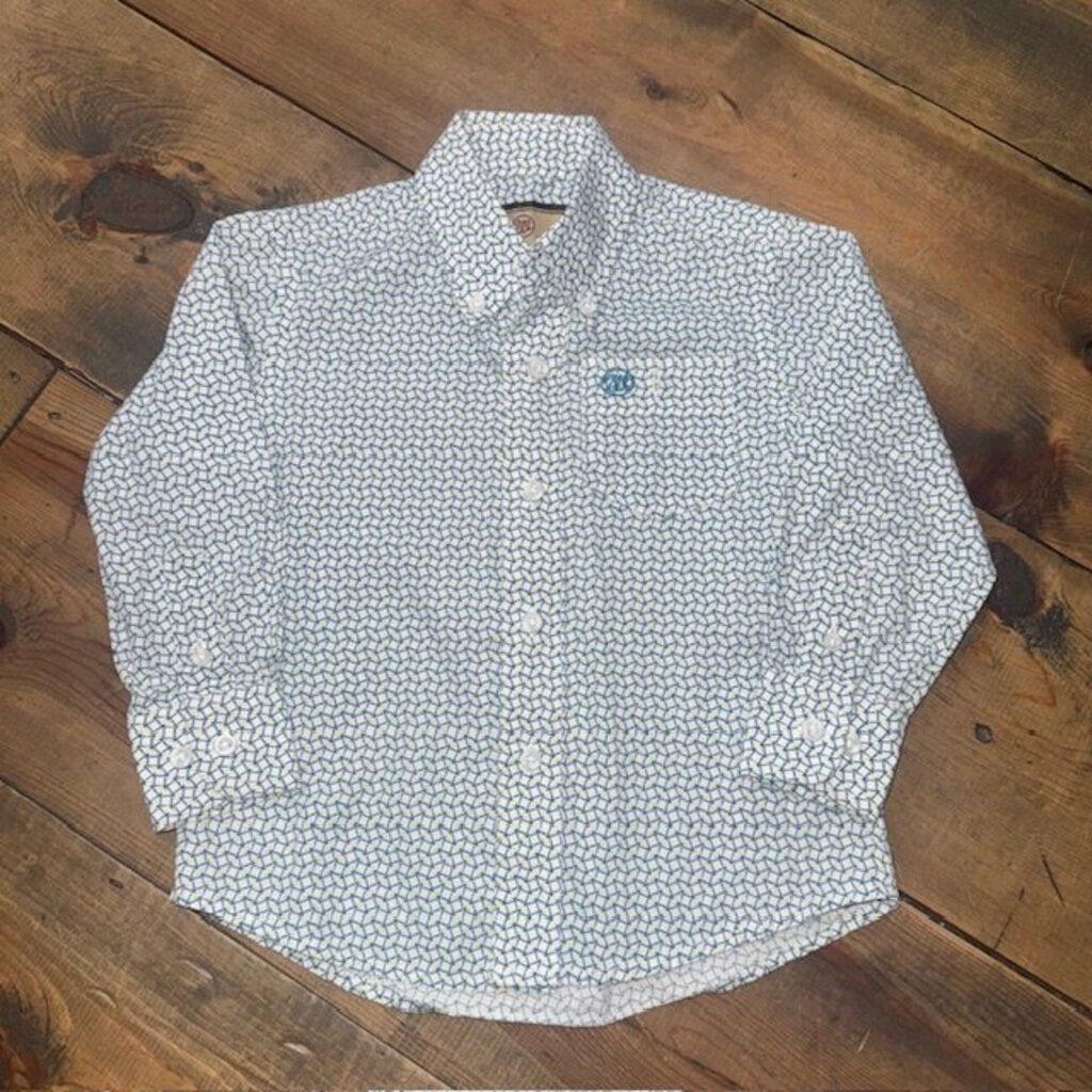 Button Down Western Shirt 3T