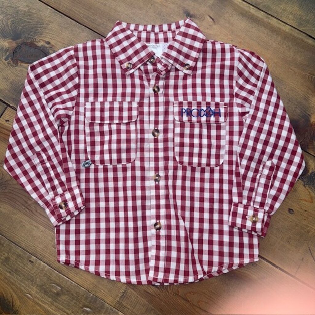 LS plaid fishing shirt 3T